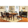 24/7 Shop At Home Set of 2 Jameson Country Style Wooden Chair Black/Oak: Traditional Slat Back, Non-Upholstered - 3 of 3