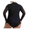 Women's Plus Size Harper Mesh Sleeve Rash Guard - Always for Me - 2 of 4