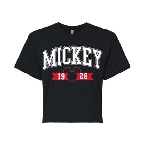 Women's - Disney - 1928 Collegiate Cropped Graphic T-Shirt - 1 of 4