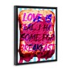 Stupell Industries Love Is Real Breakfast Floating Frame Canvas Art, Black, 17" x 21" - 2 of 4