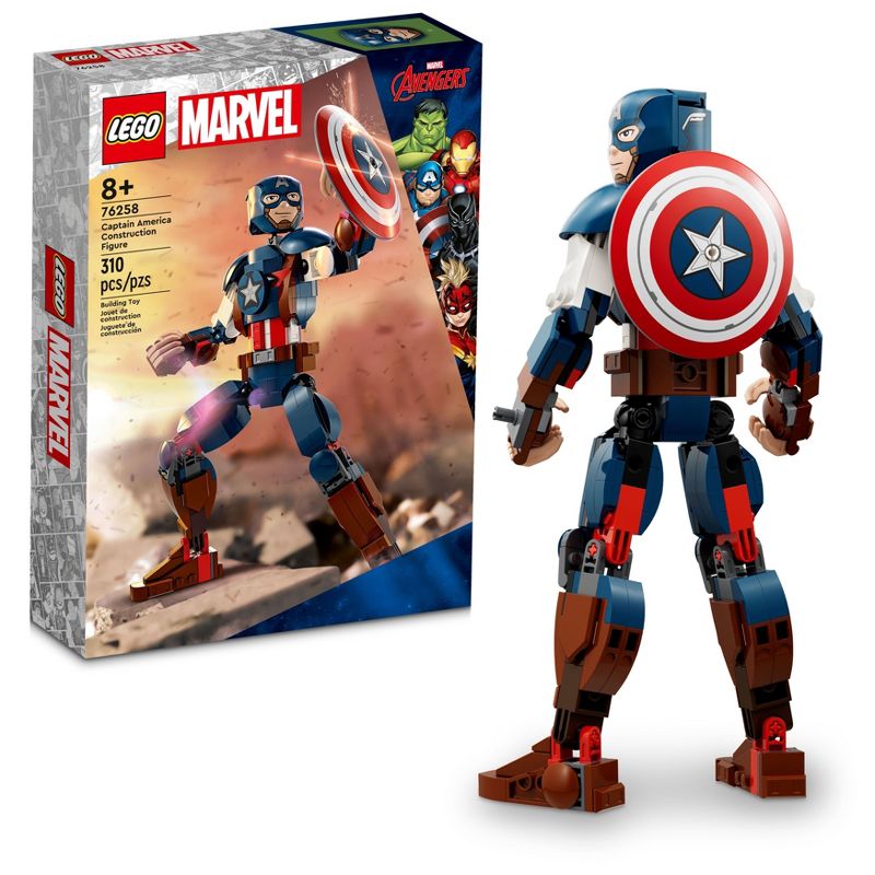 LEGO Marvel Captain America Construction Figure Playset 76258, 1 of 8