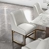 SEYNAR Contempoary Velvet Dining Chair with Metal Frame Legs, set of 6 - 3 of 4
