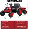 Kids Ride on Tractor with Trailer, 12V Battery Powered Electric Tractor with Remote Control - 2 of 4