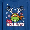 Men's - Teenage Mutant Ninja Turtles - Happy Holidays Long Sleeve Graphic T-Shirt - 2 of 4