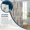 LunaLulinlk 14 Piece Fabric Shower Curtain Set, PEVA Liner & Hooks - 3 of 4