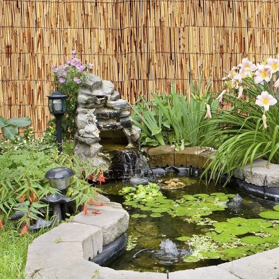 Natural Bamboo 48'' H x 96'' W Peeled and Polished Reed Fence