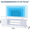 TV Stand for 65 Inch TV LED Gaming Entertainment Center Media Storage Console Table with Large Side Cabinet - 3 of 4
