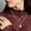 sanctuaire Oval Saint Medallion Coin Necklace Gold - 4 of 4