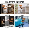Home Imports Emporium Adjustable Height Drafting Chair,  Rolling Wheels, Adjustable Height, Backrest, Office Stool - 3 of 4