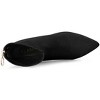 Allegra K Women's Pointed Toe Back Zipper Chunky Heels Ankle Boots - 4 of 4
