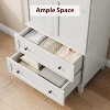 COZONY 72" Armoire Wardrobe Closet with 2 Drawers, Hanging Rod & 18 Adjustable Shelves, Tall Wooden Cabinet with Doors for Bedroom Clothes Storage - 4 of 4