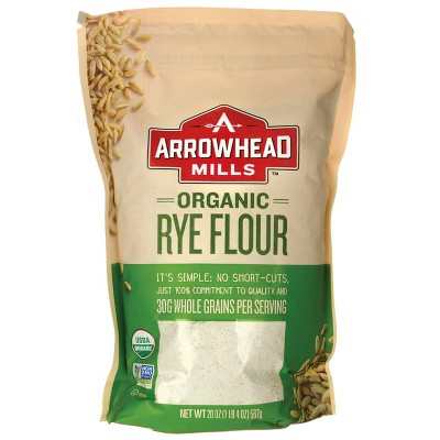 Arrowhead Mills Organic Rye Flour 20 oz Pkg.