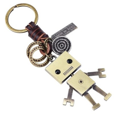 Personalized  Keychain Robot Boy Bag Accessory