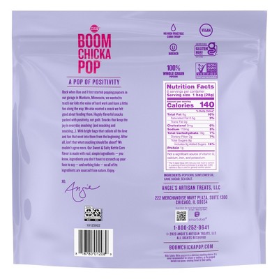 4pk Angie's Boomchickapop Sweet & Salty Kettle Corn Popcorn  Multipack - 1oz/6ct