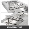 Munora 48" x 12" Stainless Steel Folding Concession Shelf - Drop Down Serving Shelf for Food Stands with 66 lb Capacity - 4 of 4