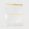 NicBex Bypass Shower Door 76"H Frameless Double Sliding Shower Doors with 3/8 inches (10mm) Thick SGCC Tempered Glass for Bathroom - 4 of 4