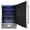 RAPSUAR 3.1 Cu.Ft.15 in.Built-In/Fressstanding Outdoor Beverage Cooler Fridge With Adjustable Feets, Waterproof, Stainless Steel - 4 of 4