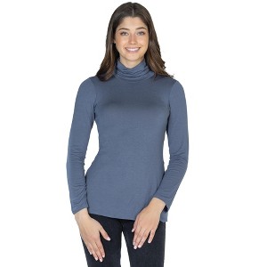 Womens Classic Long Sleeve Top - 24seven Comfort Apparel™ - 1 of 4
