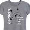 Women's - Pokémon - Pikachu Gotta Catch 'Em All! Short Sleeve Graphic T-Shirt - 2 of 4