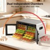 Kismile Dual-Zone Food Dehydrator with 16 Stainless Steel Trays & Independent Temperature Control - 3 of 4