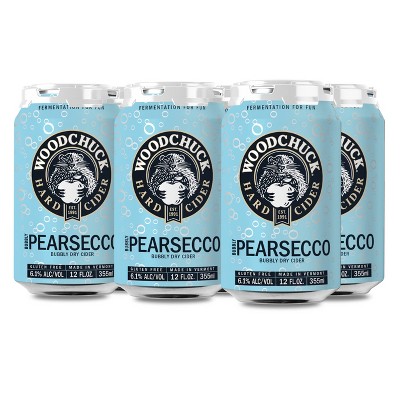 Woodchuck Bubbly Pearsecco Dry Hard Cider - 6pk/12 fl oz Cans