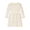 Girls' Organic Long Sleeve Ruffle Cuff Sweater Dress, Kids - 3 of 3