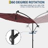 GustoWave 10FT Cantilever Patio Umbrella with Cross Base - 3 of 4