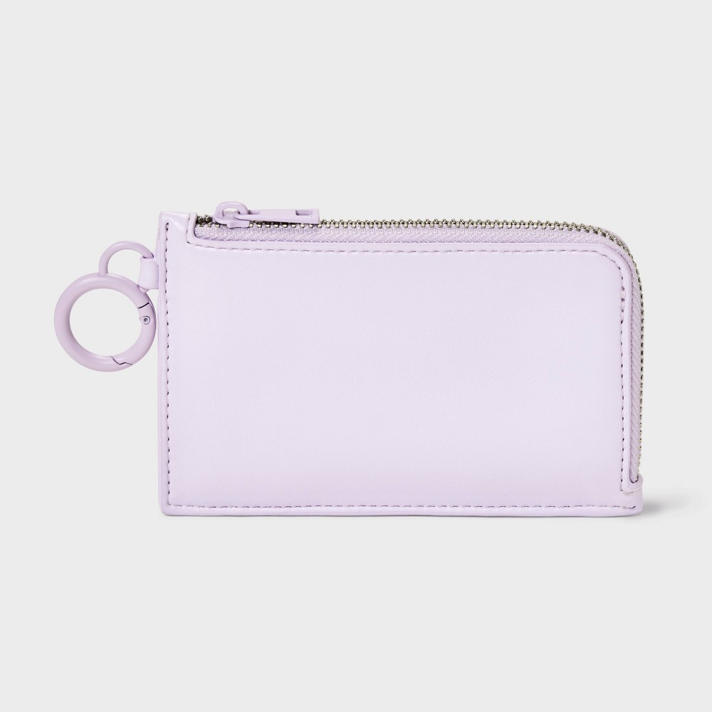 Photos - Travel Accessory L-Zip Card Case - A New Day™ Purple