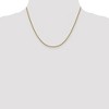 Black Bow Jewelry 1.5mm 14k Yellow Gold Hollow Round Box Chain Necklace - 2 of 4
