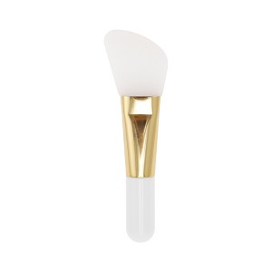 Unique Bargains Short Handle Facial Mask Brush Gold Tone 1 Pc - 1 of 4