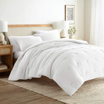 Waffle Textured Comforter Set All Season Down-Alternative Ultra Soft Bedding - Becky Cameron