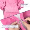Solaris Fleece Blanket Hoodie Sweatshirt for 7-16yr Kid Teen Youth, Cozy Warm Plush Fleece Wearable Blanket Pullover with Larger Pocket - 4 of 4