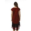 Riviera Sun Rayon Crepe Batik Marble Short Sleeve Umbrella Dress - 3 of 3