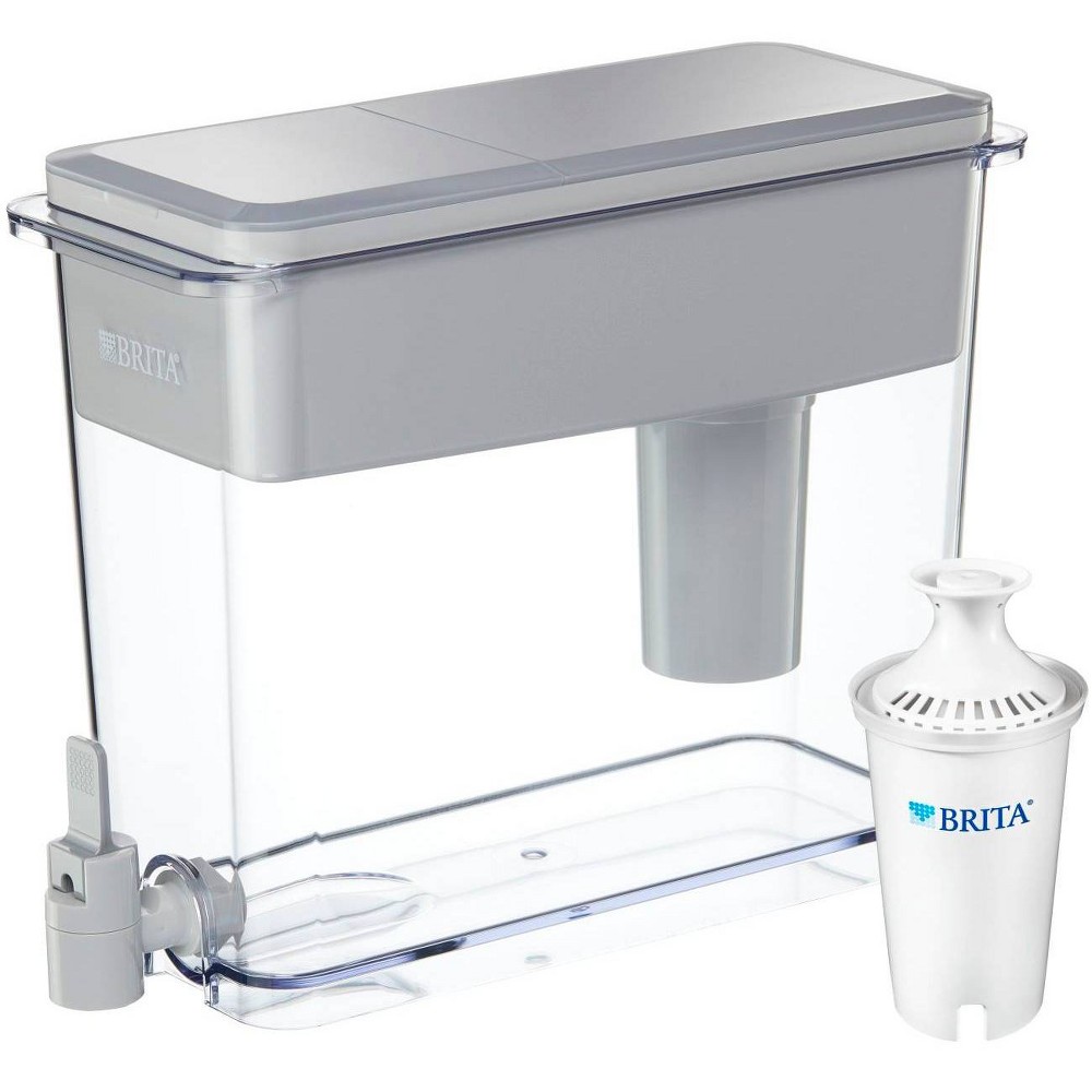 Brita Extra Large 18-Cup BPA Free Filtered Water Dispenser - Gray