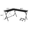 Grungis L-shaped Office Desk with CPU Holder,Computer Desk for Home Office,Company - 3 of 4
