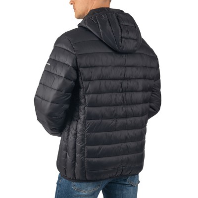 Мужские куртки Alpine Swiss Men’s Lightweight Puffer Jacket with Removable Hood | Milo Winter Coat Packable Water-Resistant Down Alternative Bubble Jacket BLK XL — фото 7