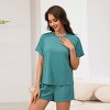 Women's Relaxed Short Sleeves and Shorts Pajama Set - Cupshe - 4 of 4