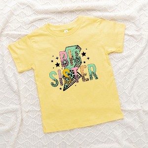 The Juniper Shop Big Sister Lightning Bolt Toddler Short Sleeve Tee - 1 of 2