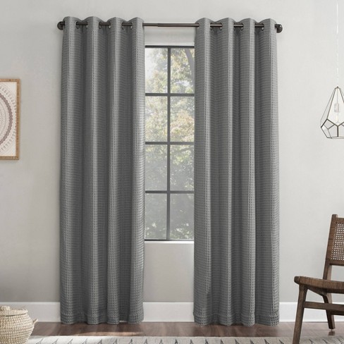 Belgian Waffle Cotton Blackout Grommet Top Curtain Archaeo Target