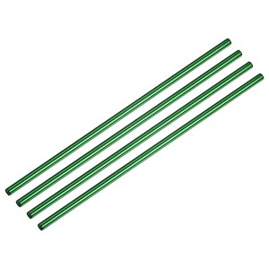 Unique Bargains Smooth Cocktail Coffee Juice Reusable Metal Straw 4 Pcs - 1 of 3