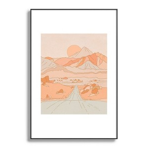 Iveta Abolina Roadtrip No 1 24"x36" Black Metal Framed Art Print - Deny Designs - 1 of 4