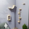 YOOCOZZ Modern Wall-Mounted Cat Furniture - 4pcs-Natural - 4 of 4