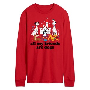Men's - Disney - Cats & Dogs Long Sleeve Graphic T-Shirt - 1 of 3