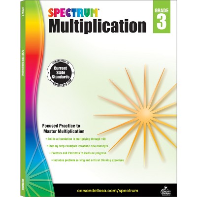 Multiplication Workbook, Grade 3 - (spectrum) By Spectrum (paperback ...