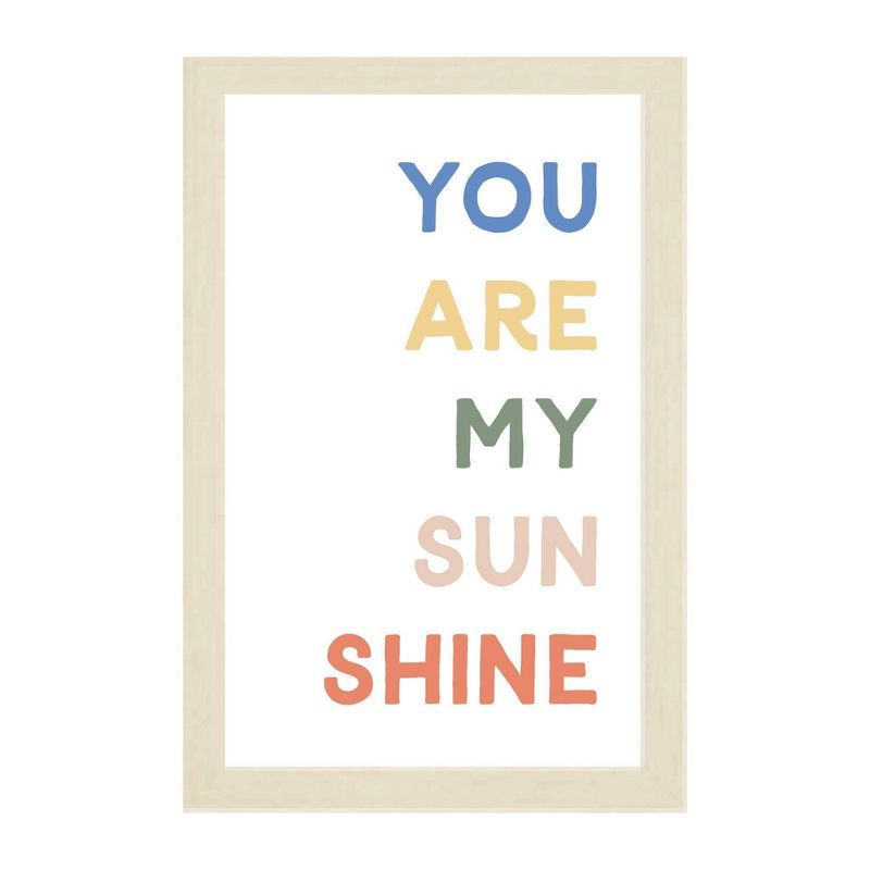 16&#34; x 24&#34; You are My Sunshine Kids&#39; Magnet Board Wall Art Natural/White - Petal Lane, 1 of 6