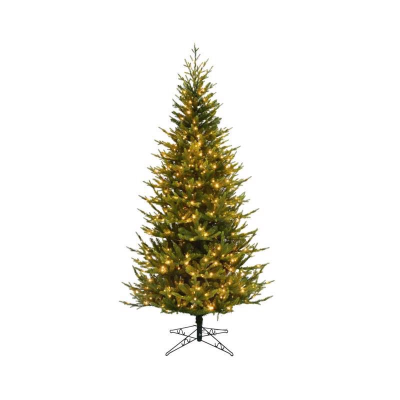 Celebrations 7-1/2 ft. Slim LED 1200 ct Vermont Spruce Christmas Tree, 1 of 2