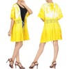 LA LEELA Women's Summer Front Open Vacation Beachwear Bathing Suit Cover ups Duster Holiday Swimwear Swim Suit Cardigan L-XL Yellow, Tie Dye Design - 4 of 4