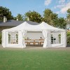 1pc Outdoor Event Tent, PVC-Coated Canopy with Steel Frame, Removable Walls & Carrying Bags for Weddings and Parties - Coolbibila - 3 of 4