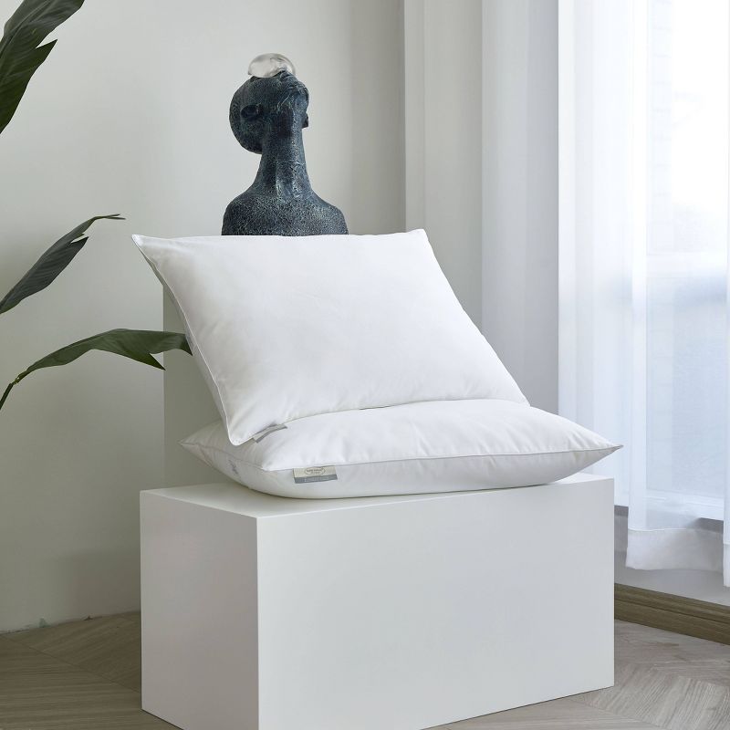 Standard/Queen 2pk Brrr Pro Cooling Down Alternative Medium Firm Bed Pillow - Kathy Ireland Home, 5 of 6