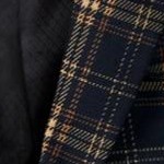 black plaid